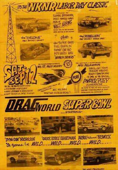 Motor City Dragway - Flyer From Rick Rzepka